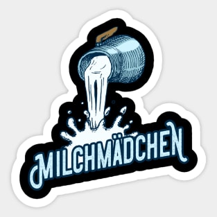 Milchmädchen Milchkanne Landwirtin Sticker